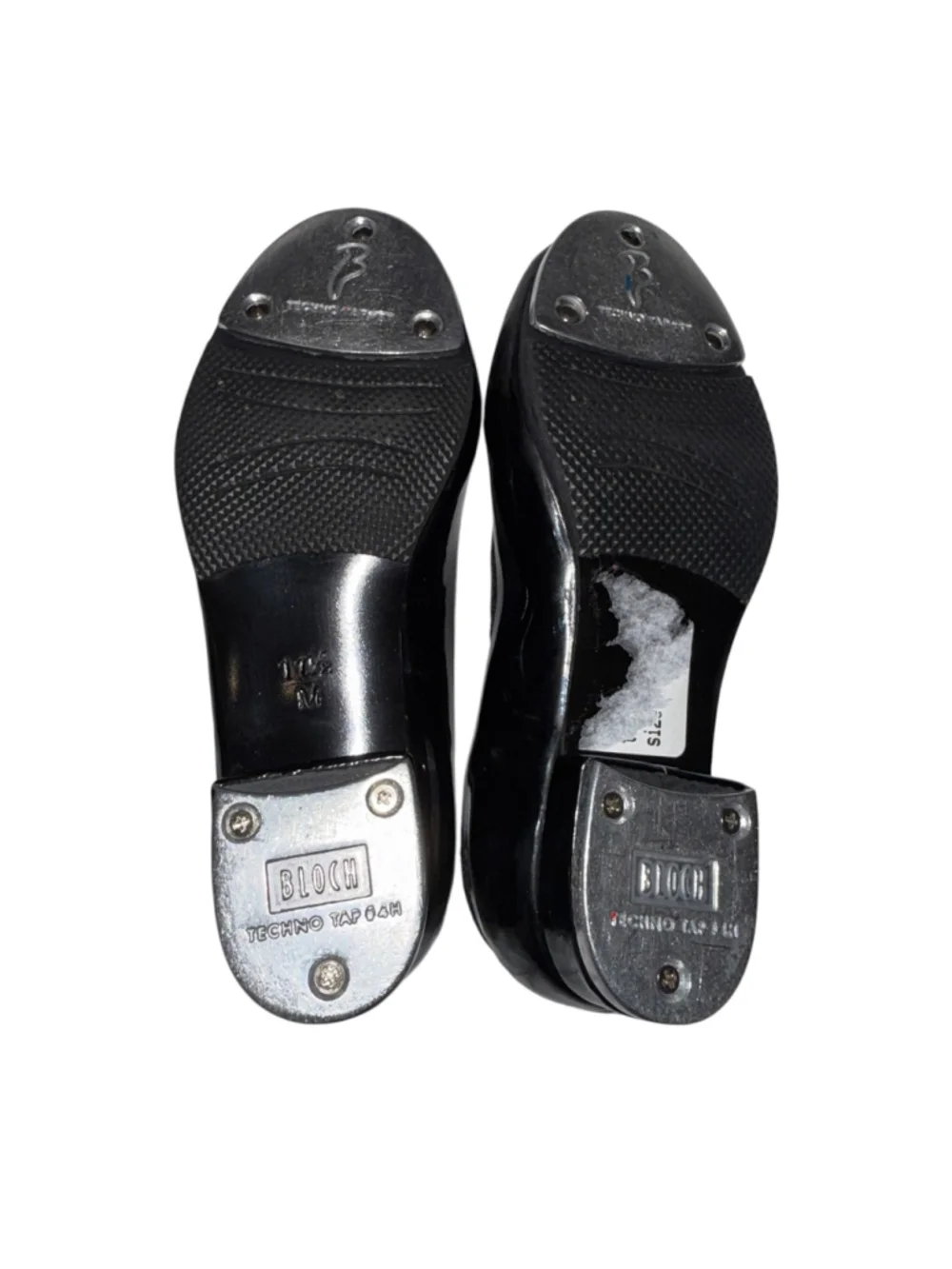 Bloch Black Patent Mary Jane Tap Shoes Techno Tap Size 11.5 M Kids Dance